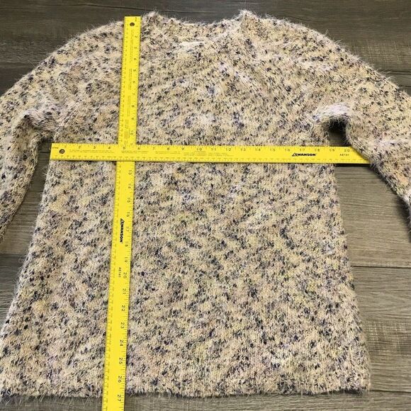 Lou & Grey Womens Confetti Sweater Speckled Fuzzy Soft Long Sleeve Size Medium - Picture 7 of 10